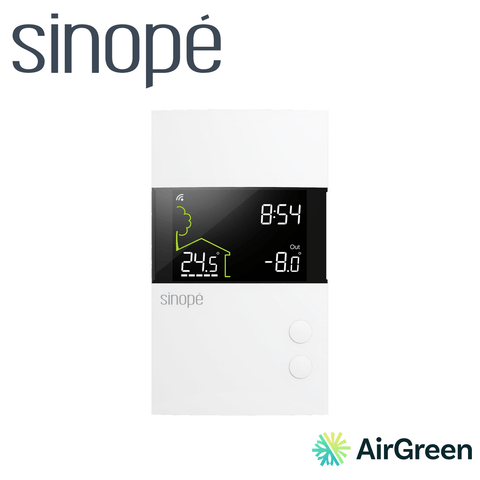 Thermostat de plancher chauffant SINOPÉ TH1310WF — vente et installation par AirGreen à Montréal, Laval, Longueuil, Rive-Sud et Rive-Nord