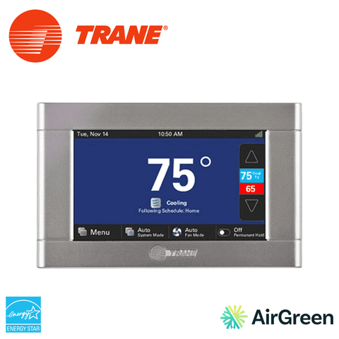 Thermostat intelligent TRANE XL824 TCONT824AS52DC — vente et installation par AirGreen à Montréal, Laval, Longueuil, Rive-Sud et Rive-Nord