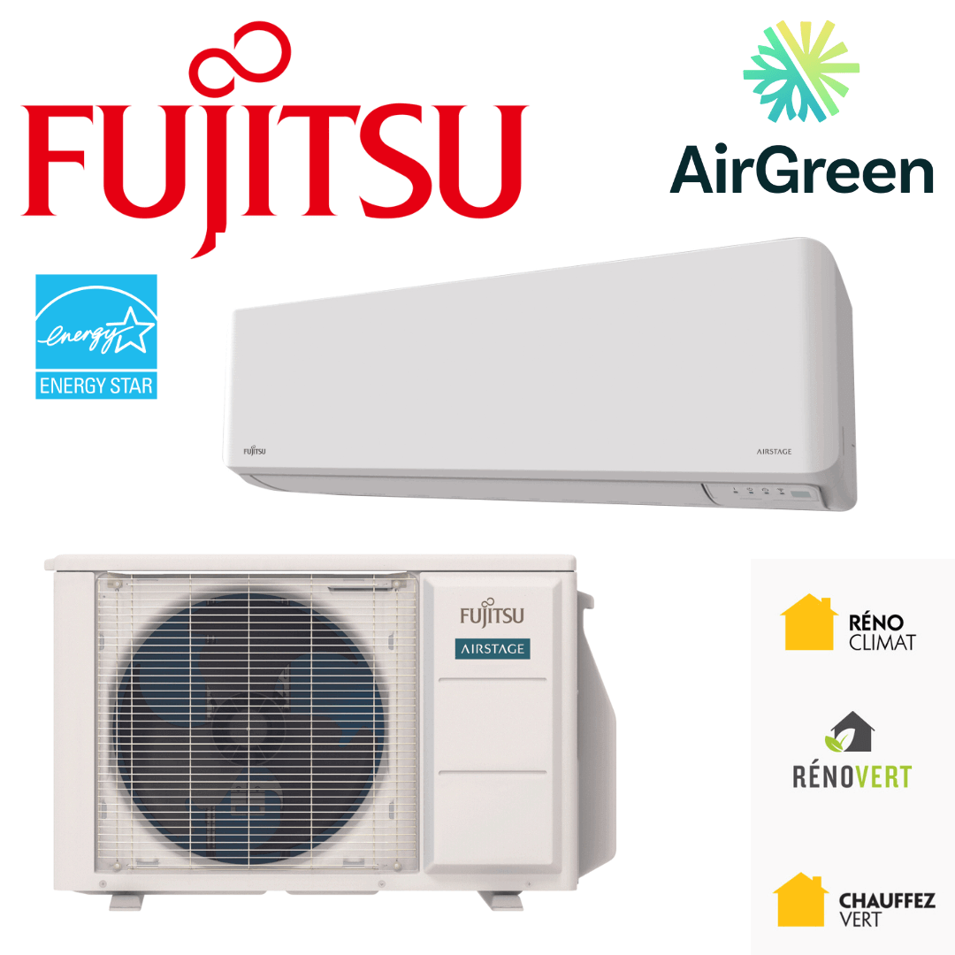 Thermopompe Fujitsu LMAH de 12 000 BTU