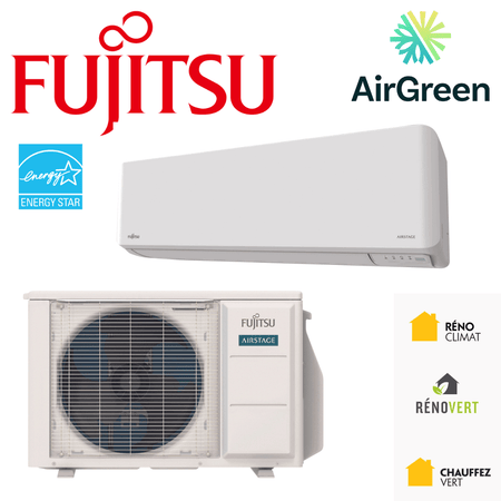 Thermopompe Fujitsu LMAH de 12 000 BTU