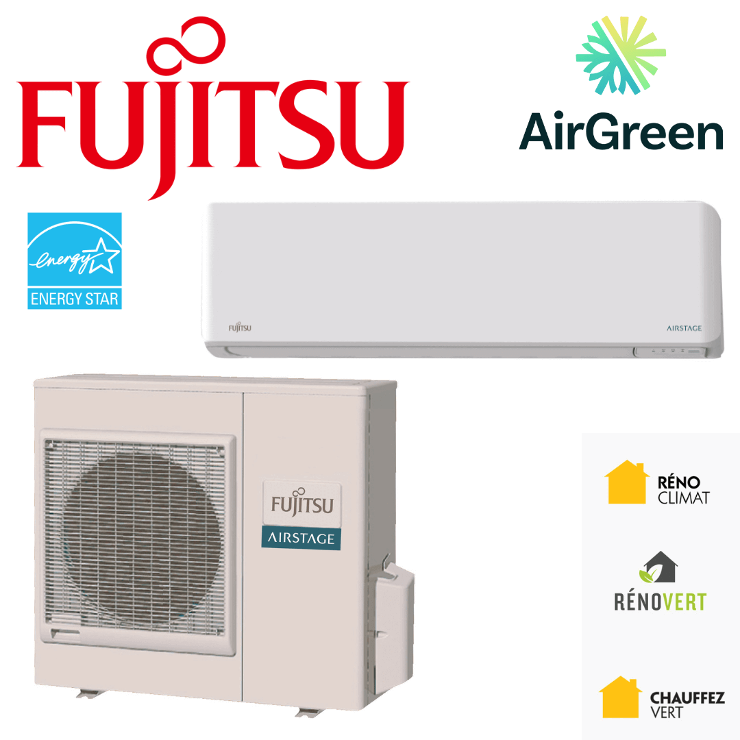 Thermopompe Murale Fujitsu RLXEH de 30 000 BTU