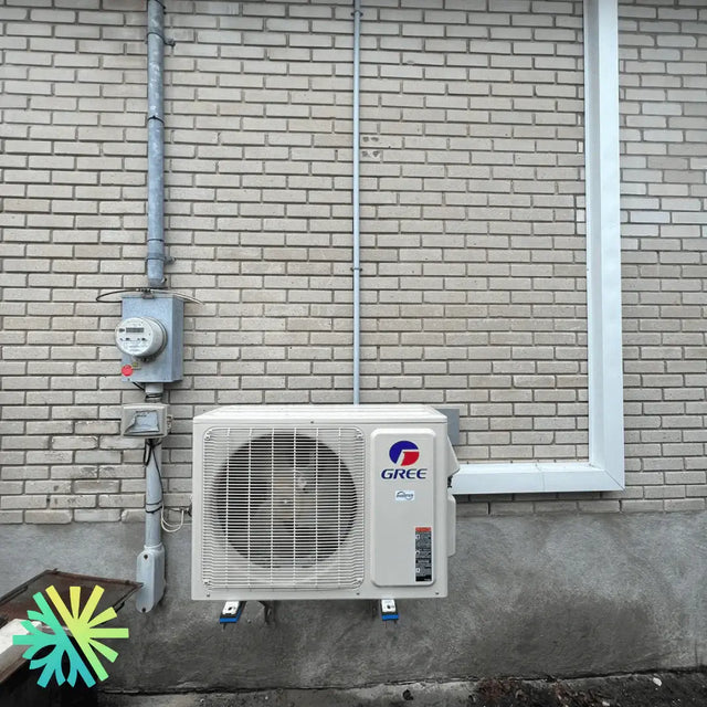 Installation of a Gree Vireo GEN3 mini split air conditioner in Bois-des-Filions, North Shore