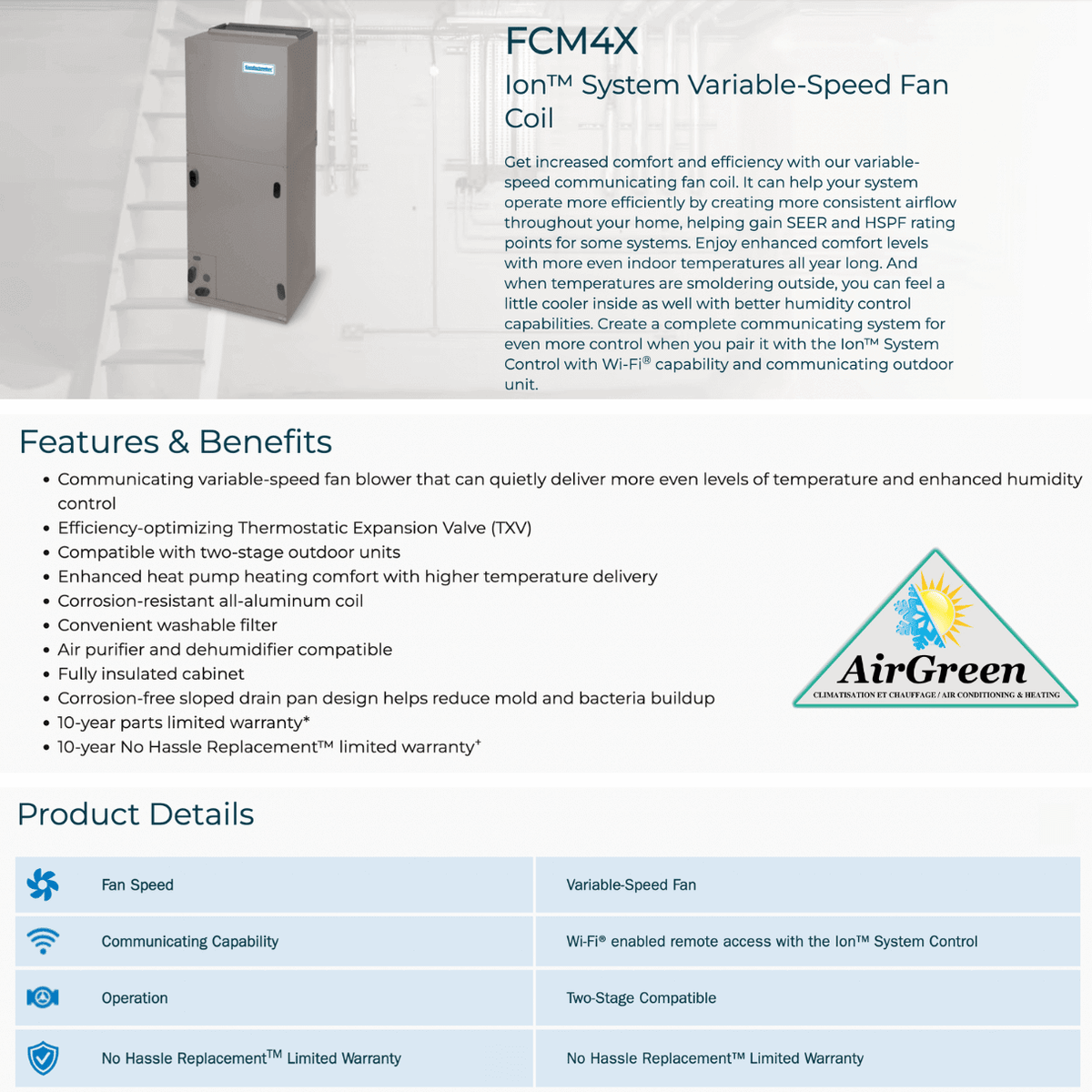 Fournaise électrique COMFORTMAKER 3 Tonnes spec sheet with relevant information