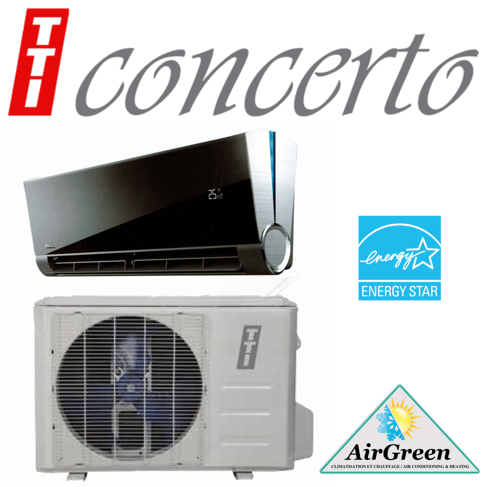 Thermopompe Murale TTI CONCERTO de 9 000 BTU