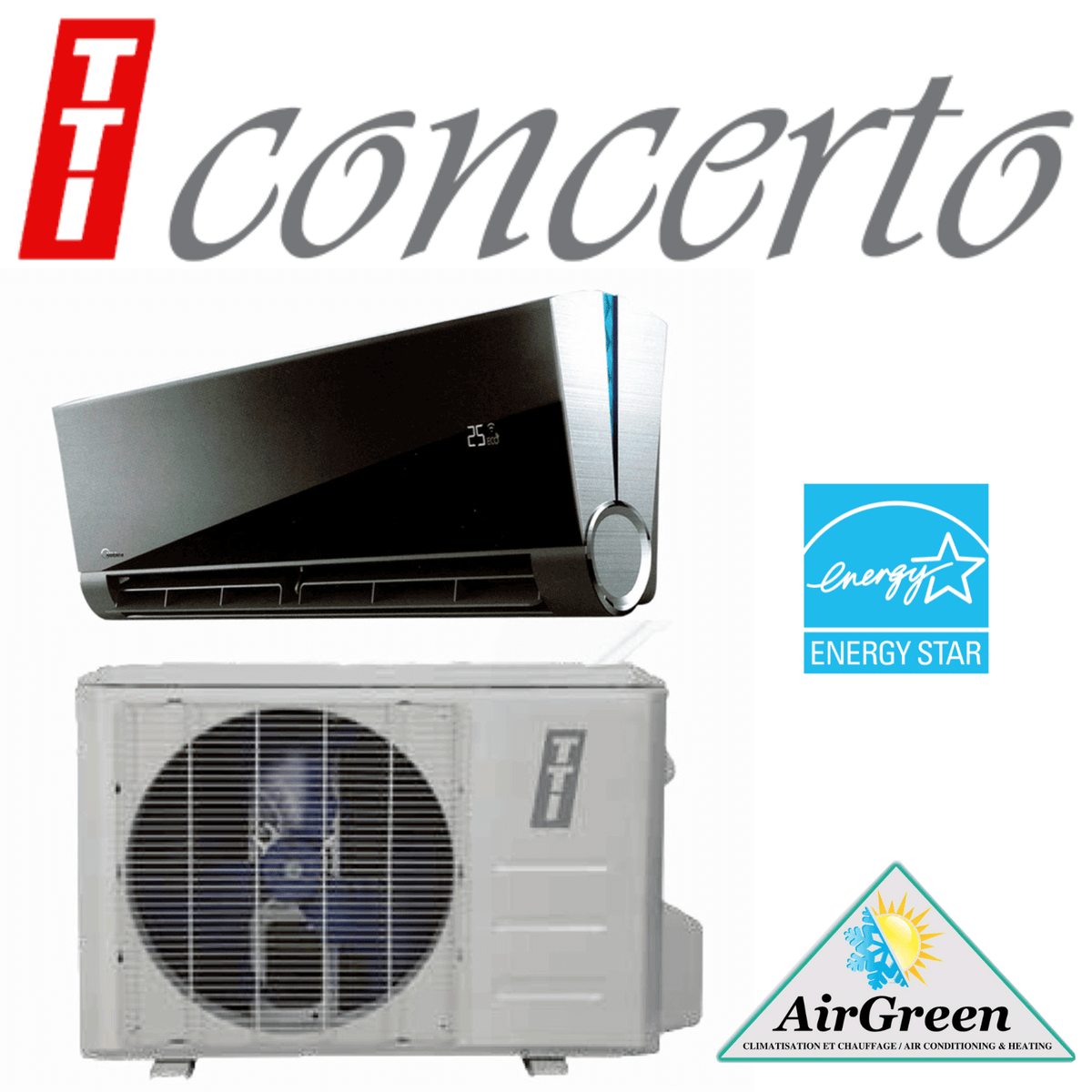 Thermopompe Murale TTI CONCERTO de 18 000 BTU