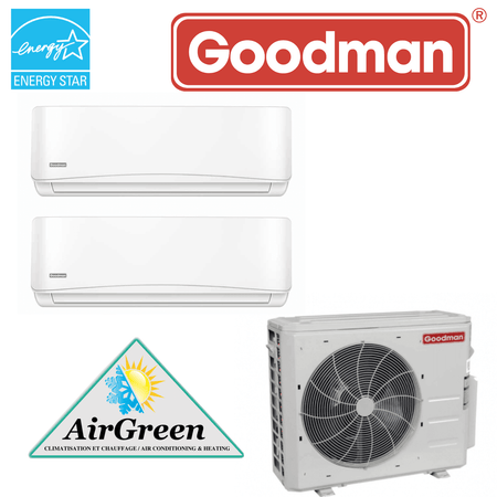 Thermopompe Double Zone Goodman Série 21 SEER Compresseur 27 000 BTU