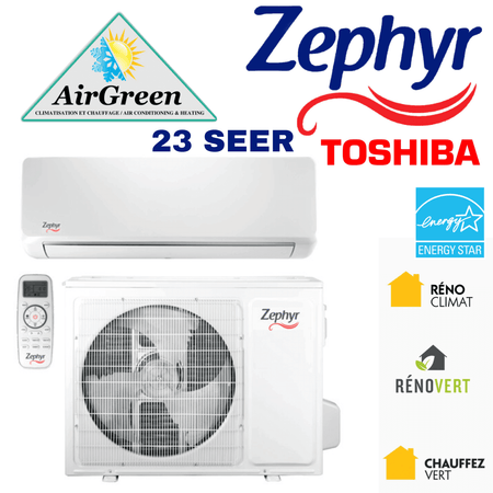 Thermopompe Murale Zephyr 23 de 12 000 BTU