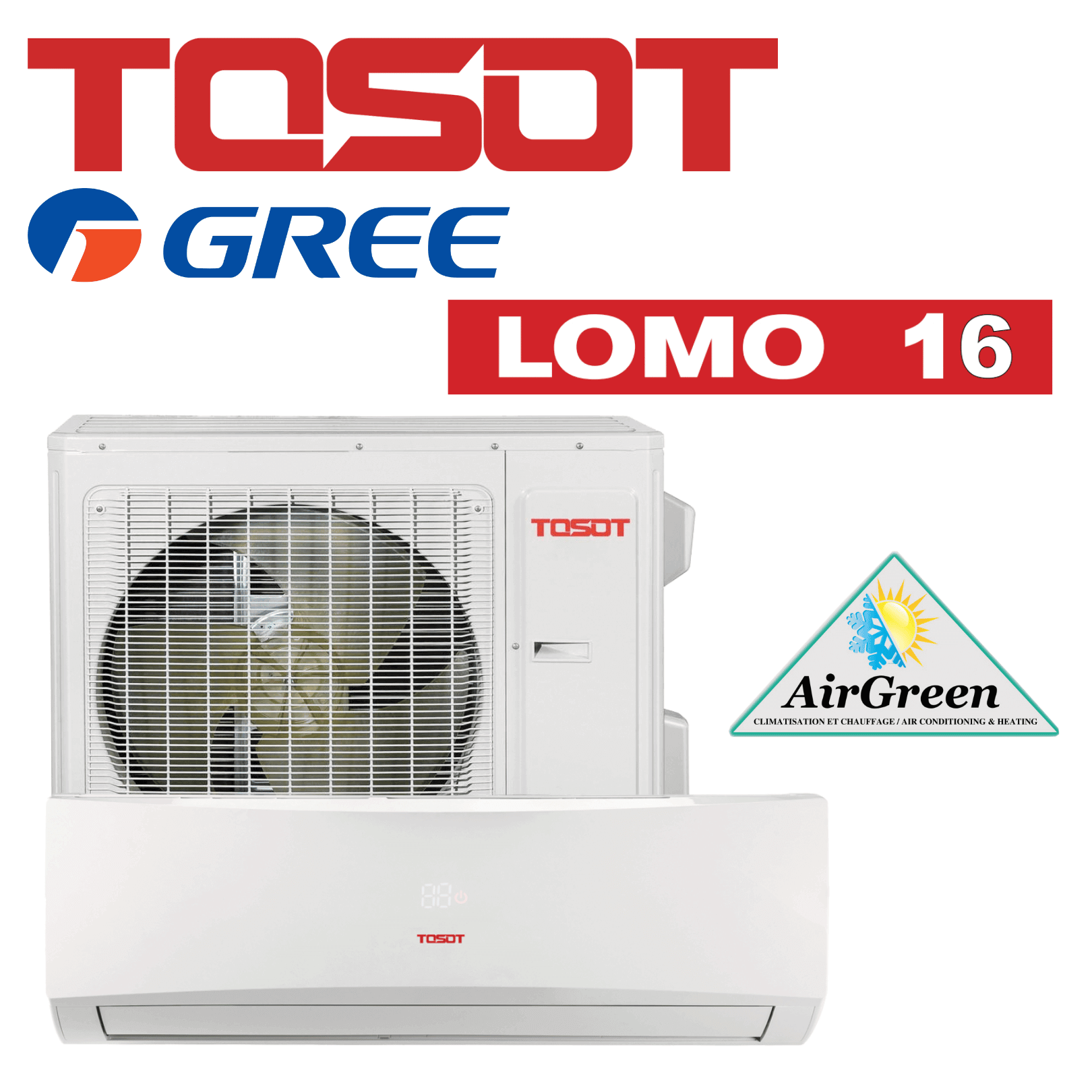 Thermopompe Murale Tosot LOMO 16 de 9 000 BTU