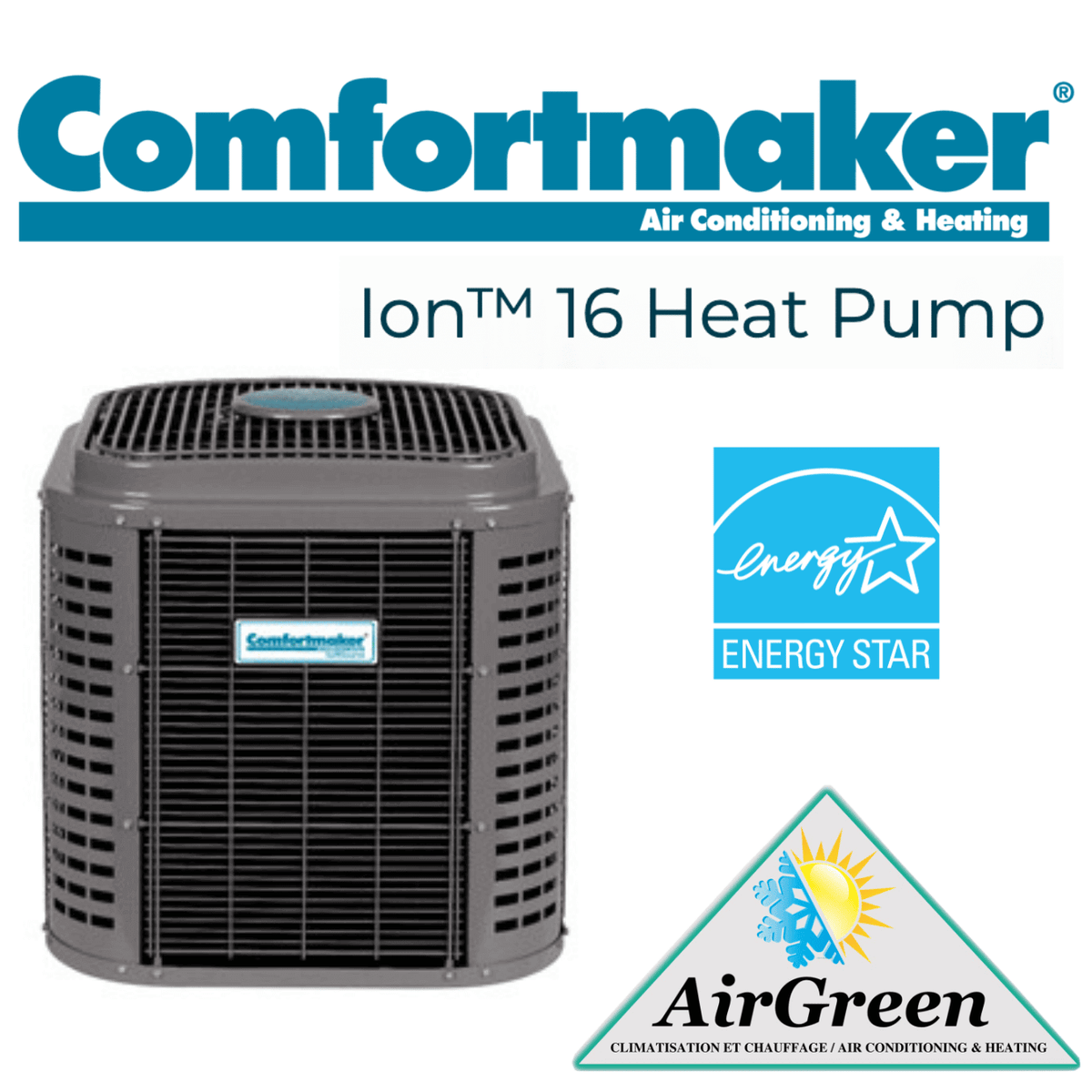 Thermopompe Centrale Comfortmaker CHS6 de 2.5 Tonnes