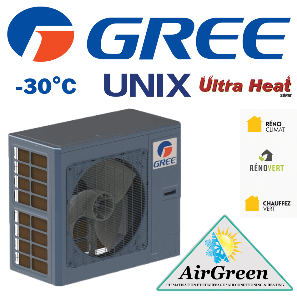 Thermopompe Centrale Gree UNIX 3 Tonnes