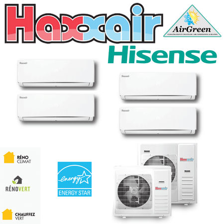 Thermopompe Quad Zone Haxxair T2D Compresseur 36 000 BTU