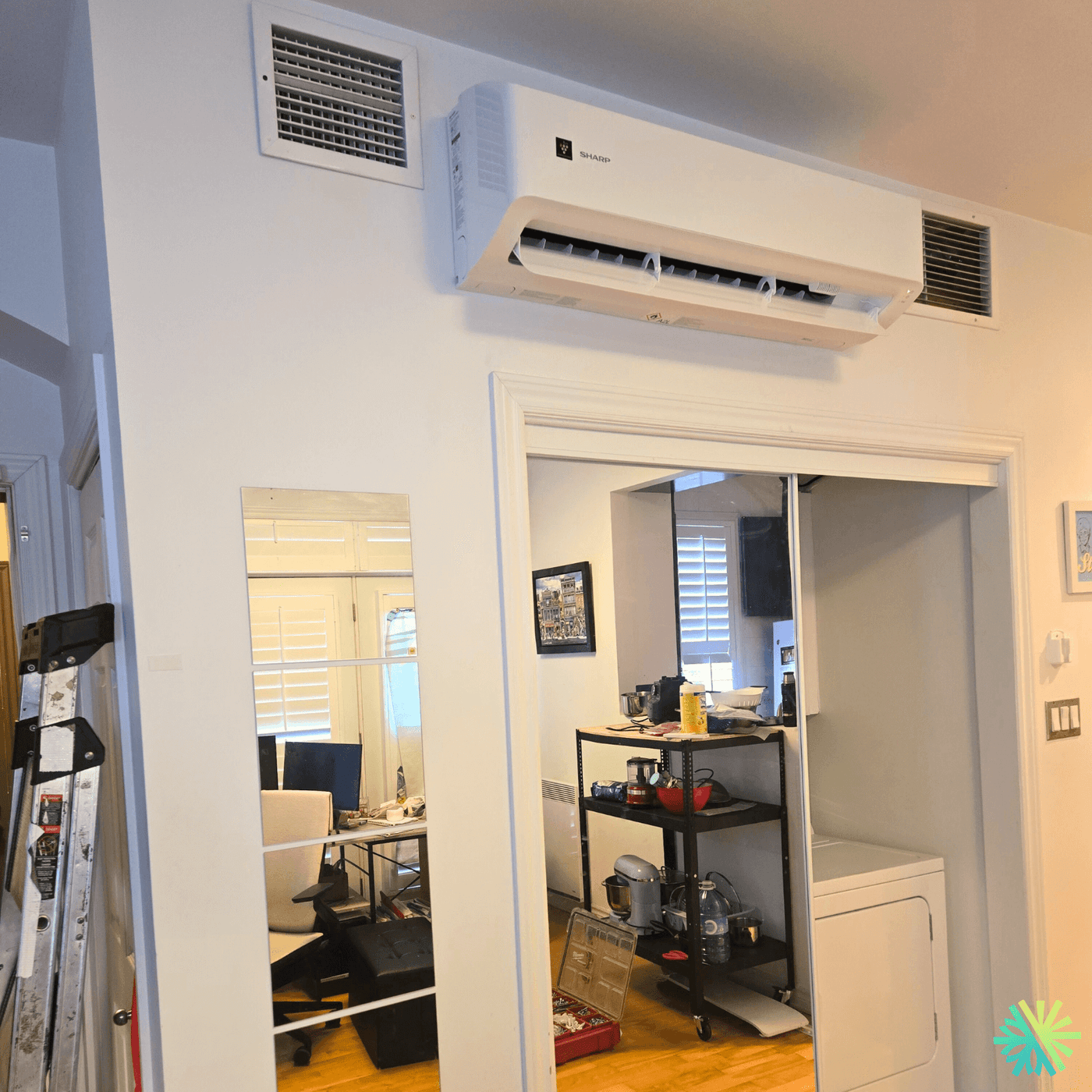 Installation d’une thermopompe murale Sharp ZU1 à Ville-Marie (Montréal)