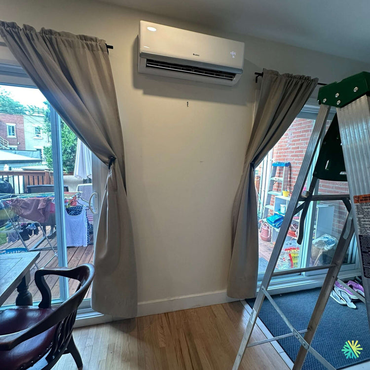 Installation d’une Gree Clivia R32 thermopompe murale à Rosemont–La Petite-Patrie