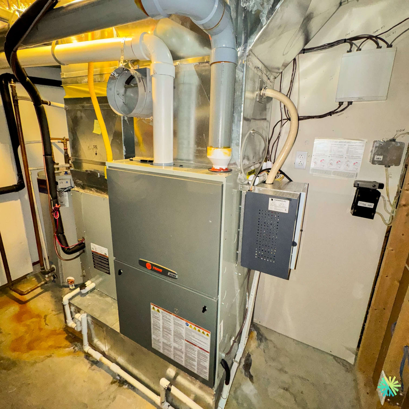 Réparation d’une fournaise électrique Trane à Auteuil