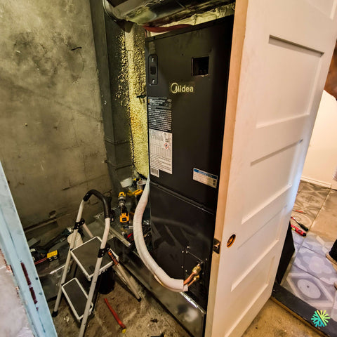 Installation d’une fournaise électrique MIDEA EVOX G3 à Deux-Montagnes, sur la Rive Nord de Montréal