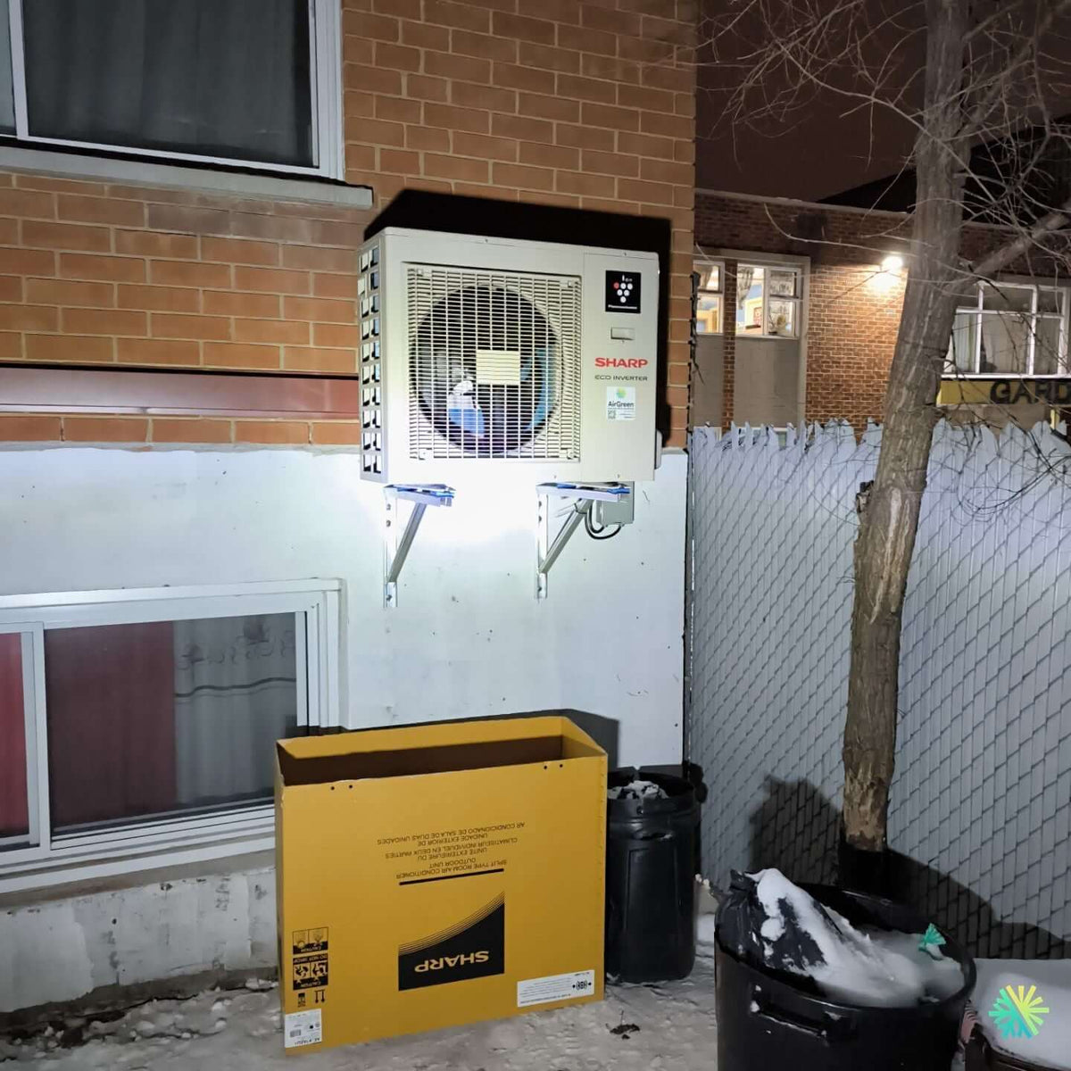 Installation d’une Sharp Eco Inverter thermopompe murale à Villeray–Saint-Michel–Parc-Extension