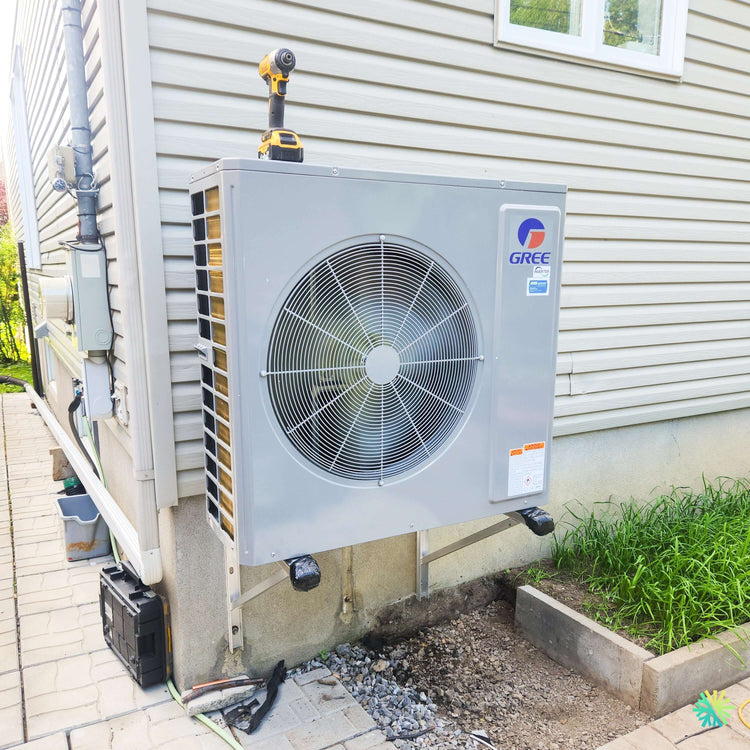 Installation d'une thermopompe centrale GREE FLEXX ULTRA R32 de 3 tonnes à Saint-Bernard-de-Michaudville, dans la MRC des Maskoutains