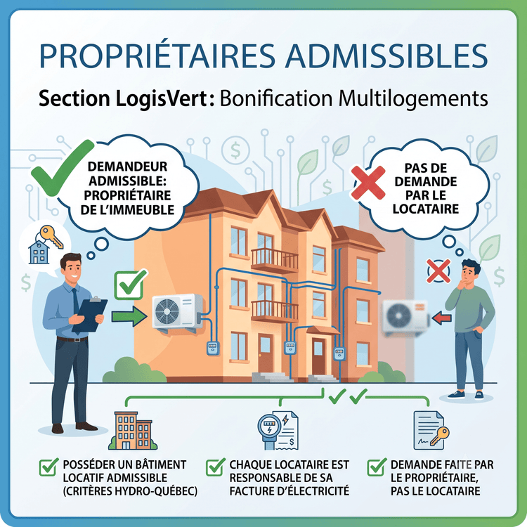 À qui s’adresse exactement la Bonification Multilogements LogisVert?