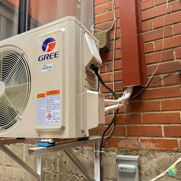 Installation d’une thermopompe DoubleZone GREE FREE MATCH R32 à Montréal : deux zones de confort, une installation soignée en milieu urbain