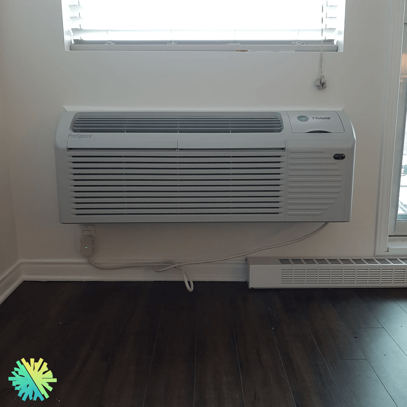 Installation d'un climatiseur PTAC ProSpace de TRANE à Longueuil