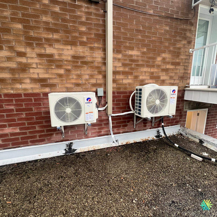 Installation d’une Gree thermopompe murale (2 zones individuelles) à Rosemont–La Petite-Patrie