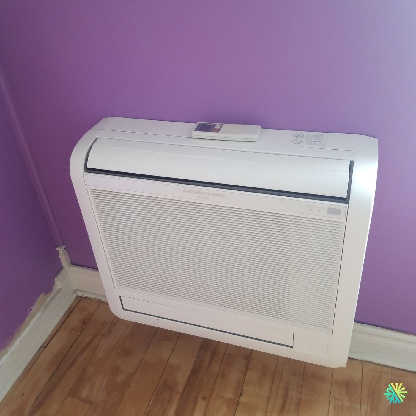 Installation d’une Mitsubishi console plancher à Villeray–Saint-Michel–Parc-Extension