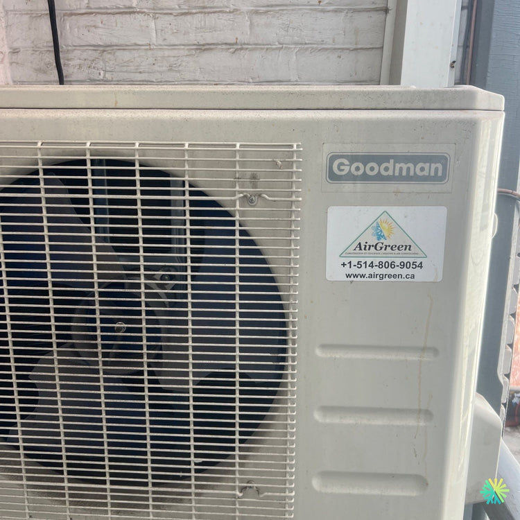 Nettoyage d’une thermopompe centrale Goodman à Brossard