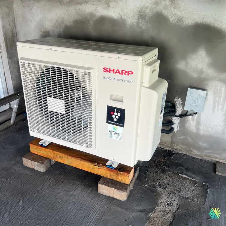 Installation d’une Sharp Eco Inverter thermopompe murale à Saint-Laurent