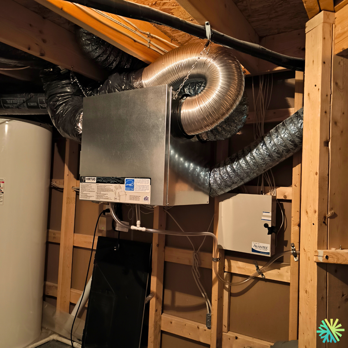 Installation d’un échangeur d’air Air Exchanger va¦ИnEE (modèle Virtuo) à Fabreville, Laval