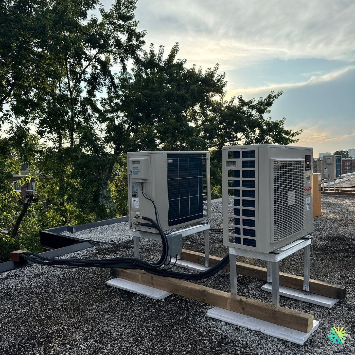 Installation d’une Sharp BU Thermopompe MultiZone à Le Sud-Ouest (Montréal)