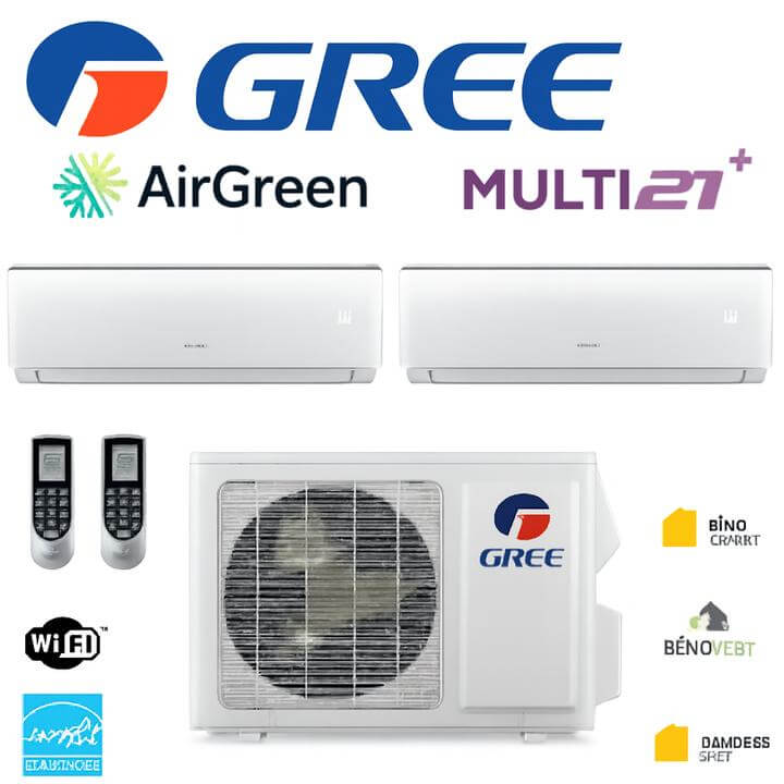 Installation d'une Thermopompe Gree MULTI GEN2 DoubleZone à Côte-des-Neiges-Notre-Dame-de-Grâce avec équipements CVC