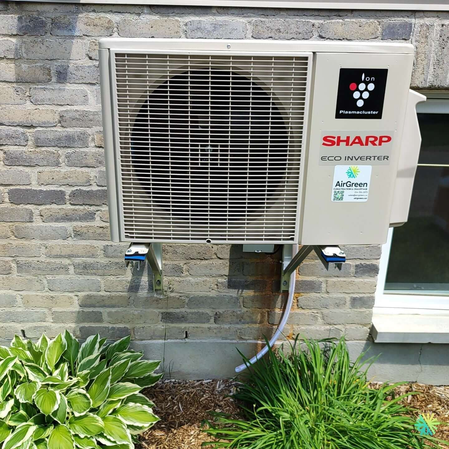 Installation d’une Sharp thermopompe murale Eco Inverter à Sainte-Dorothée (Laval)