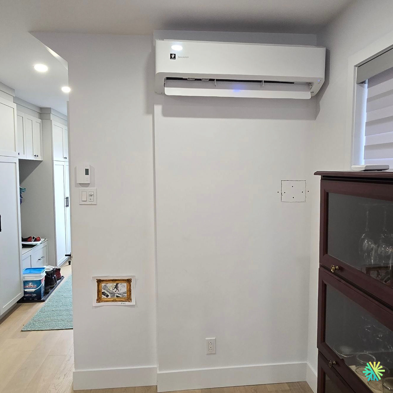 Installation d’une Sharp ZU1 thermopompe murale à Sainte-Dorothée (Laval)