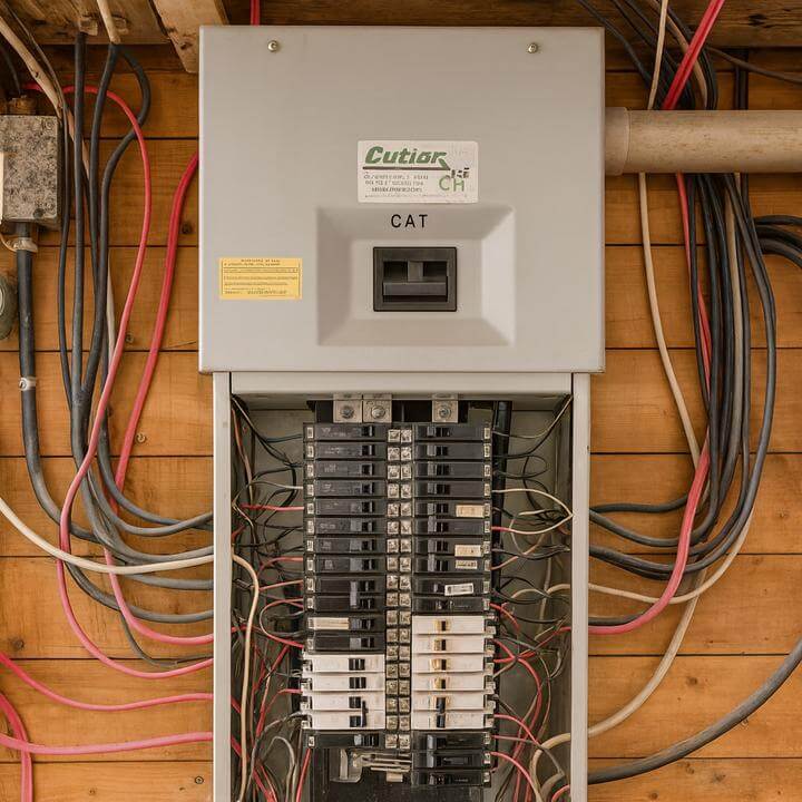 Déshumidificateur commercial écoénergétique dans un champ avec éoliennes, illustrant « Existe-t-il des déshumidificateurs commerciaux écoénergétiques ? »