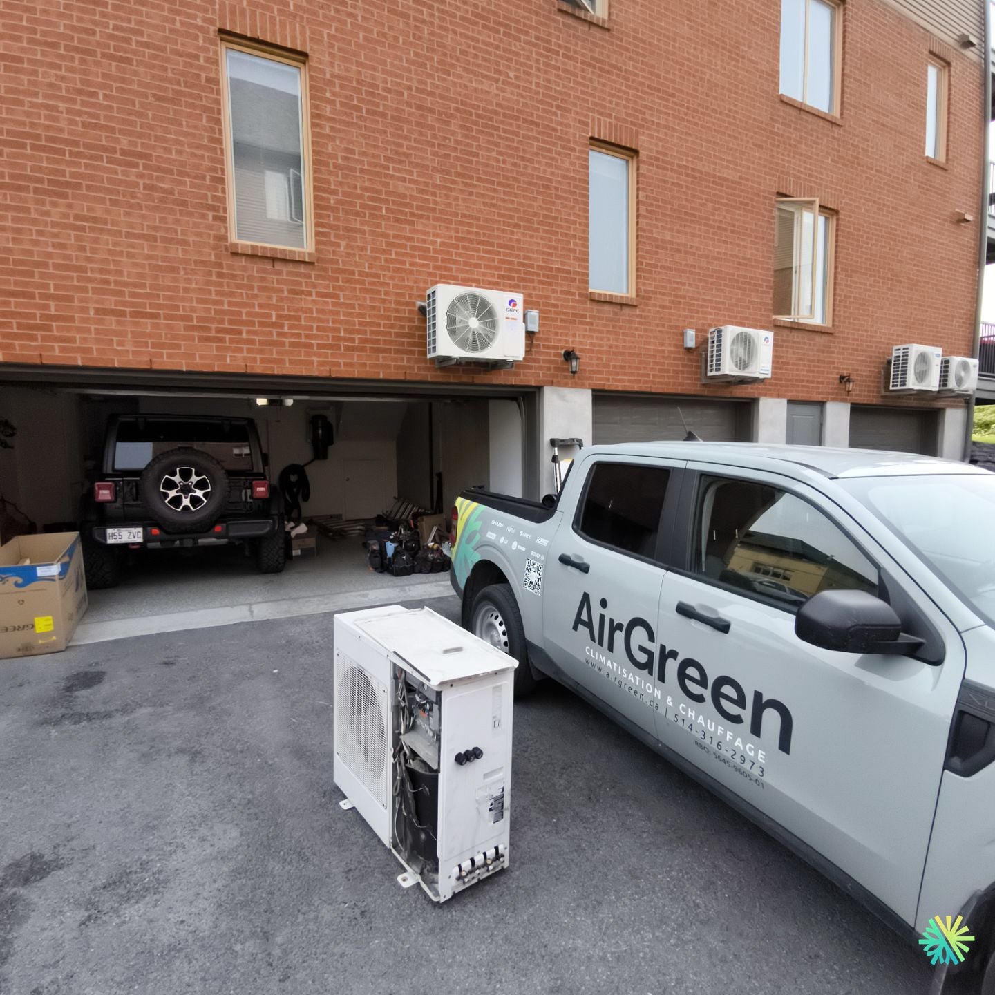 Remplacement d’une thermopompe murale Midea à Brossard