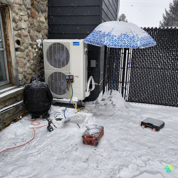 Installation d’une thermopompe centrale CanAir à Sainte-Adèle