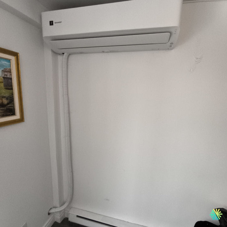 Installation d’une Sharp (série ZU1) thermopompe murale à Villeray–Saint-Michel–Parc-Extension