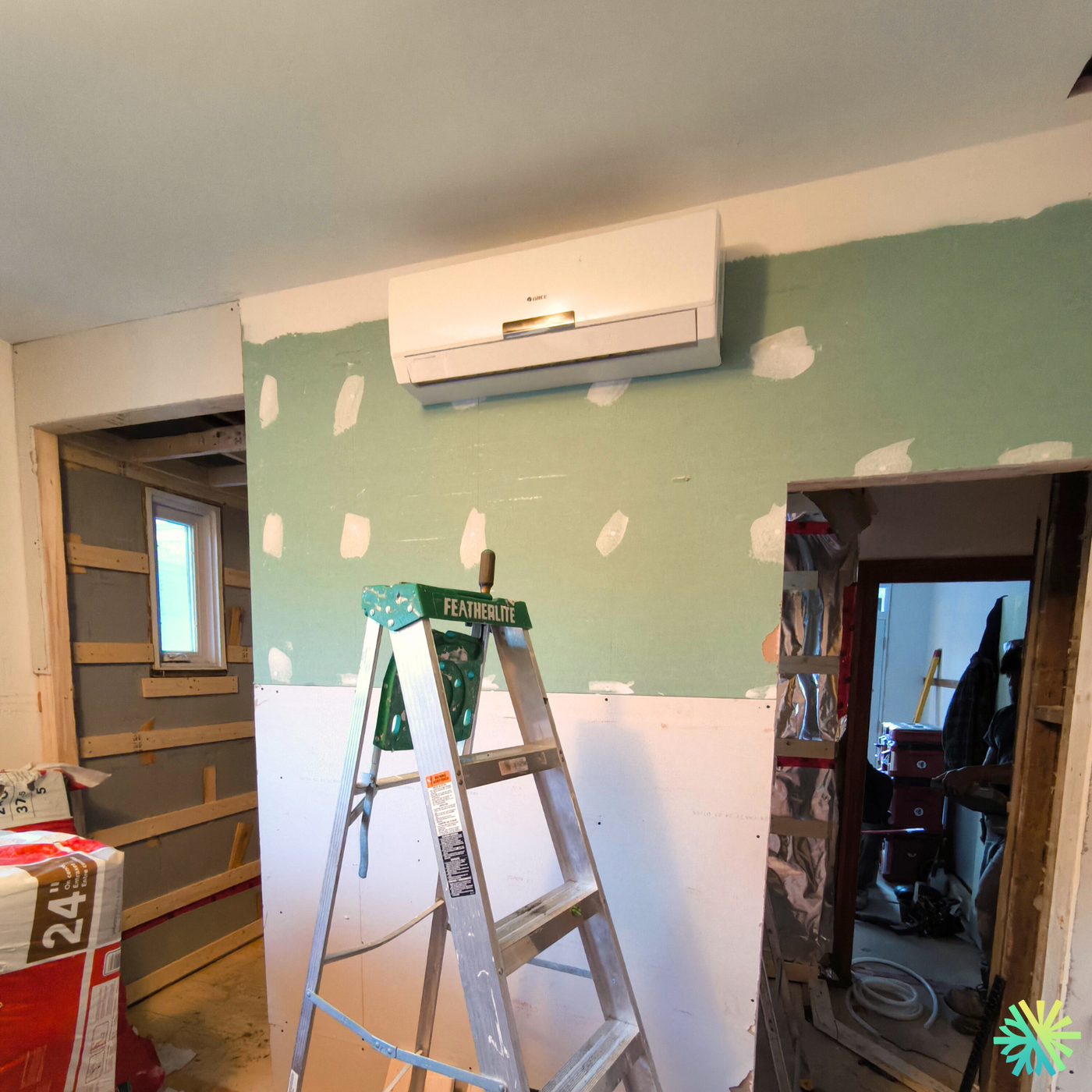 Service de thermopompe murale Gree à Rosemont–La Petite-Patrie : remise en service et réglages de précision en plein chantier