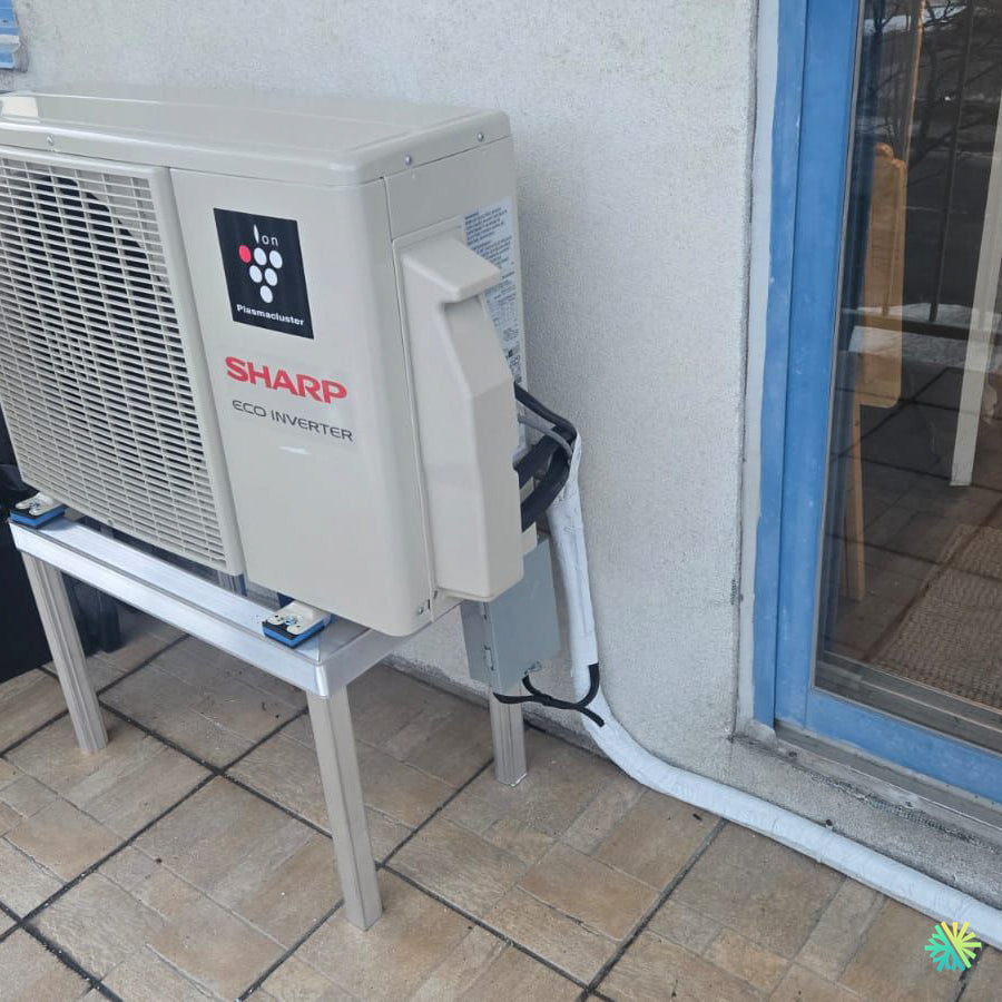 Installation d’une Sharp (série ZU1) thermopompe murale à Le Sud-Ouest