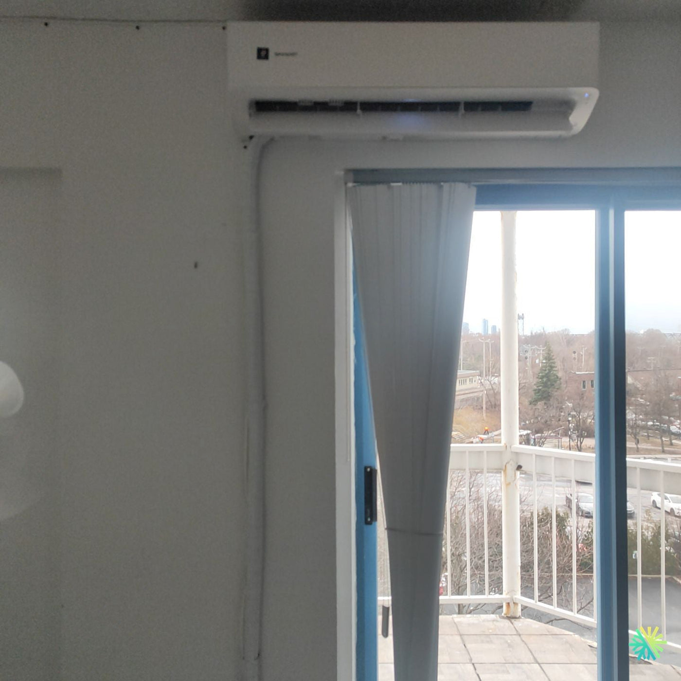 Installation d’une Sharp ZU1 thermopompe murale à Verdun (Montréal)