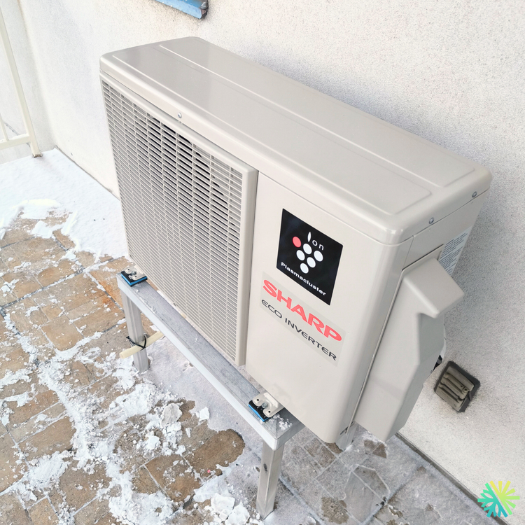 Installation d’une thermopompe murale Sharp à Ville-Marie (Montréal)