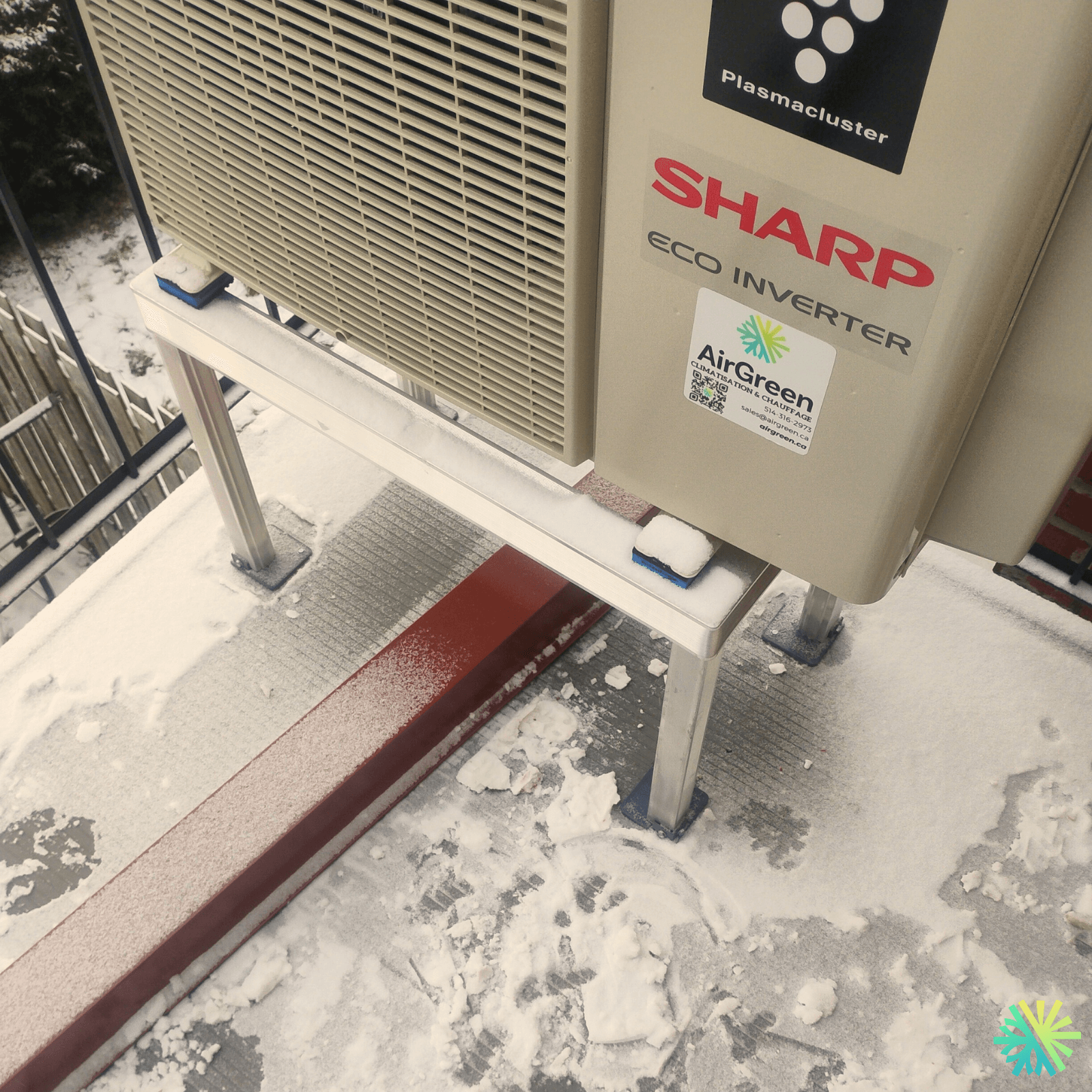 Installation d’une thermopompe murale Sharp à Rosemont–La Petite-Patrie (Montréal)