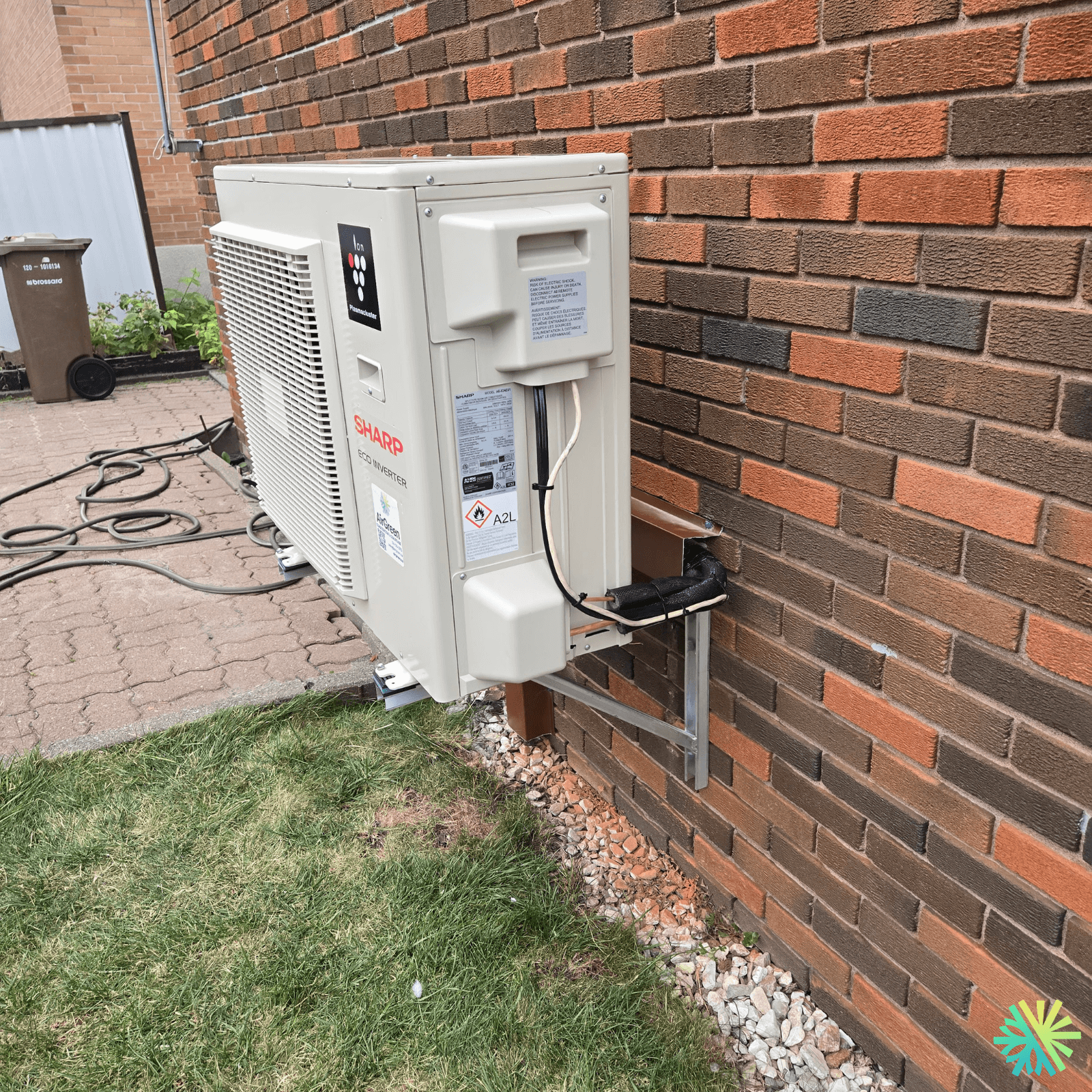 Installation d’une thermopompe murale Sharp à Rosemont–La Petite-Patrie