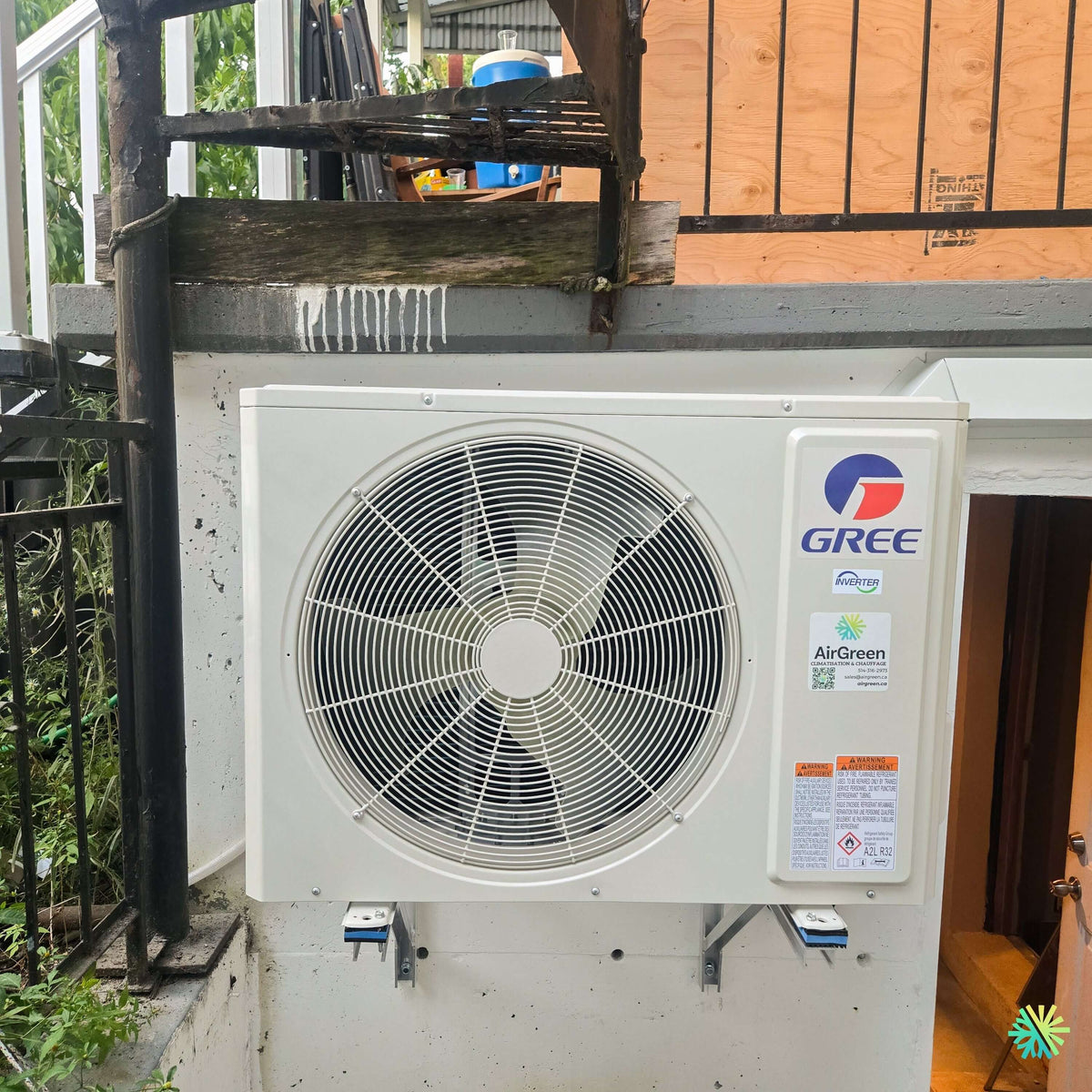 Installation d’une thermopompe DoubleZone GREE FREE MATCH R32 à Laval-des-Rapides, Laval