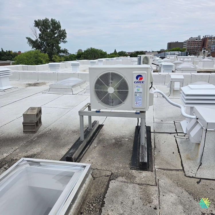 Installation d’une Gree Flexx R32 thermopompe centrale à Saint-Laurent