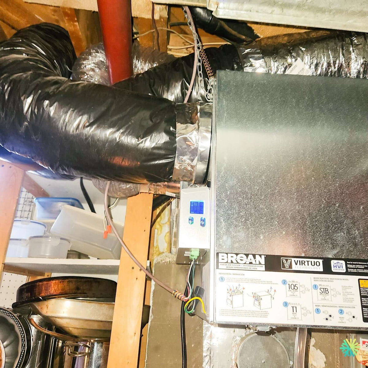 Installation d'un échangeur d'air Broan-NuTone série AI à technologie Virtuo à Vaudreuil-Dorion