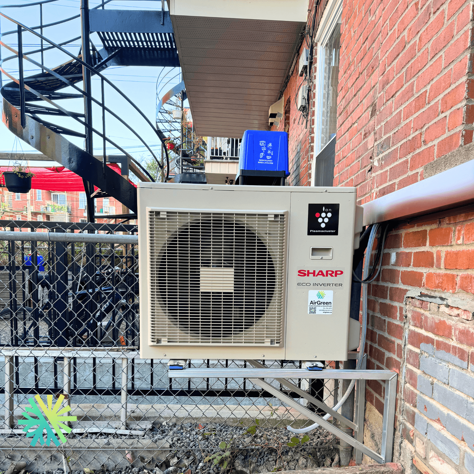 Installation d’une thermopompe murale Sharp ZU1 à Saint-Constant