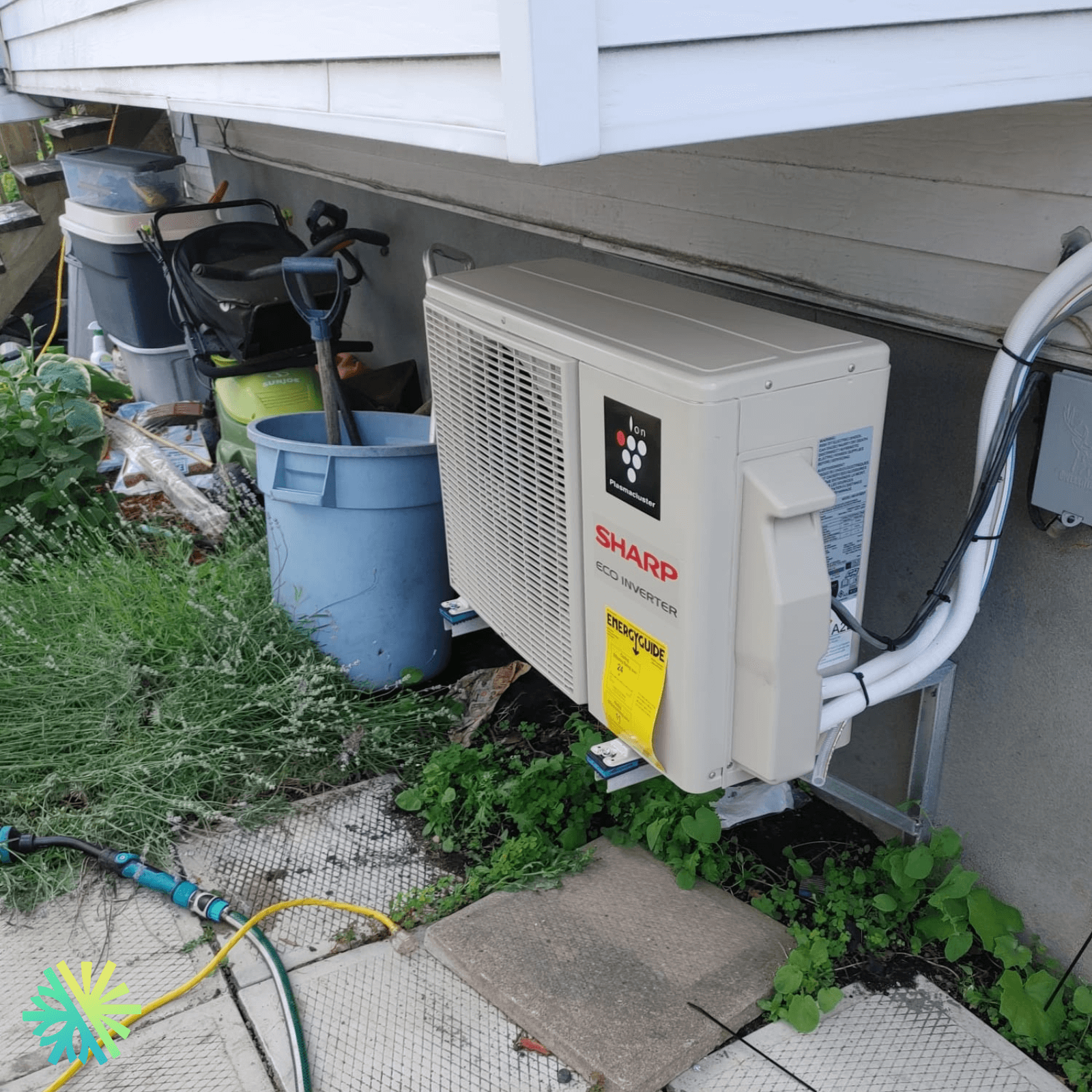 Installation d'un Climatiseur Mini Split Sharp ZU1 à Brossard, Rive Sud