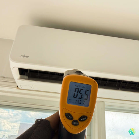 Installation d’une thermopompe double zone Fujitsu AIRSTAGE Aquila XLTH à Côte-Saint-Luc