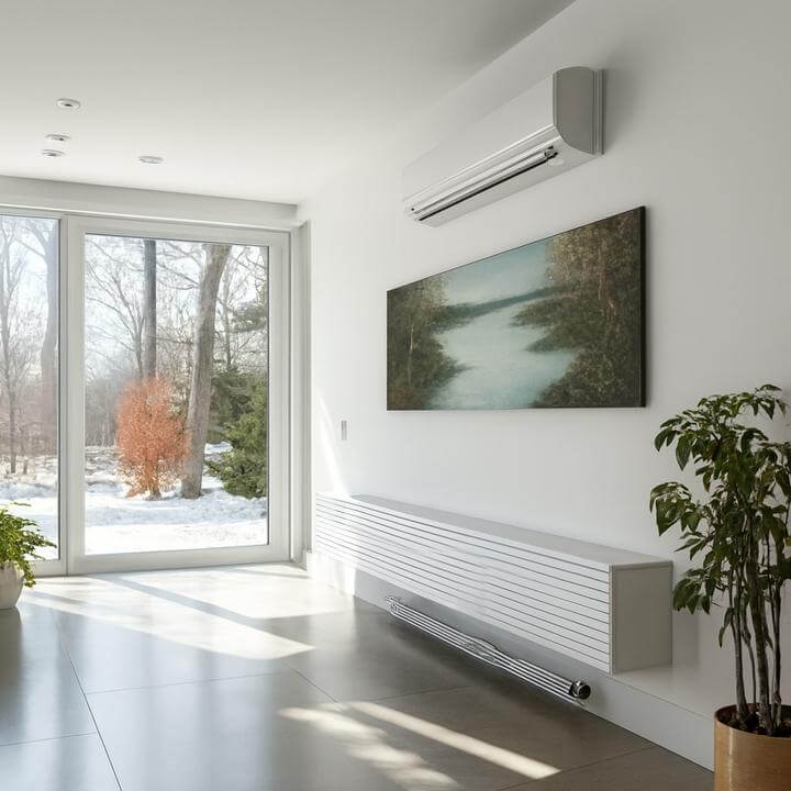 Quelle est la différence entre une thermopompe murale et un système de chauffage traditionnel? Comparaison visuelle de technologies CVC